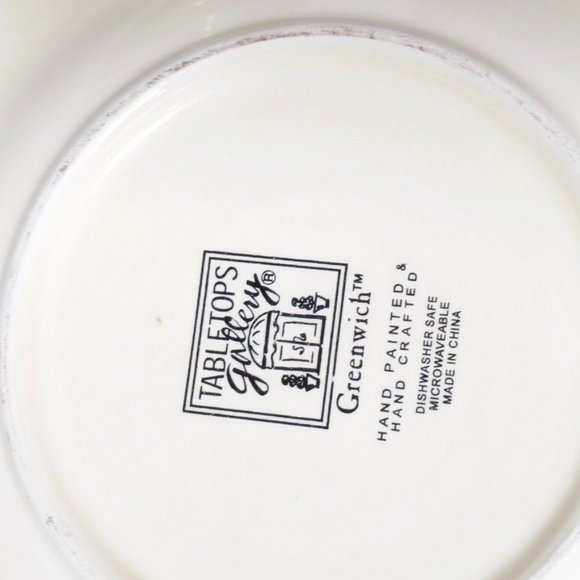 Dinner Desert/ Bread Plate Place Setting TABLETOPS GALLERY GREENWICH Green Folia - Picture 4 of 5